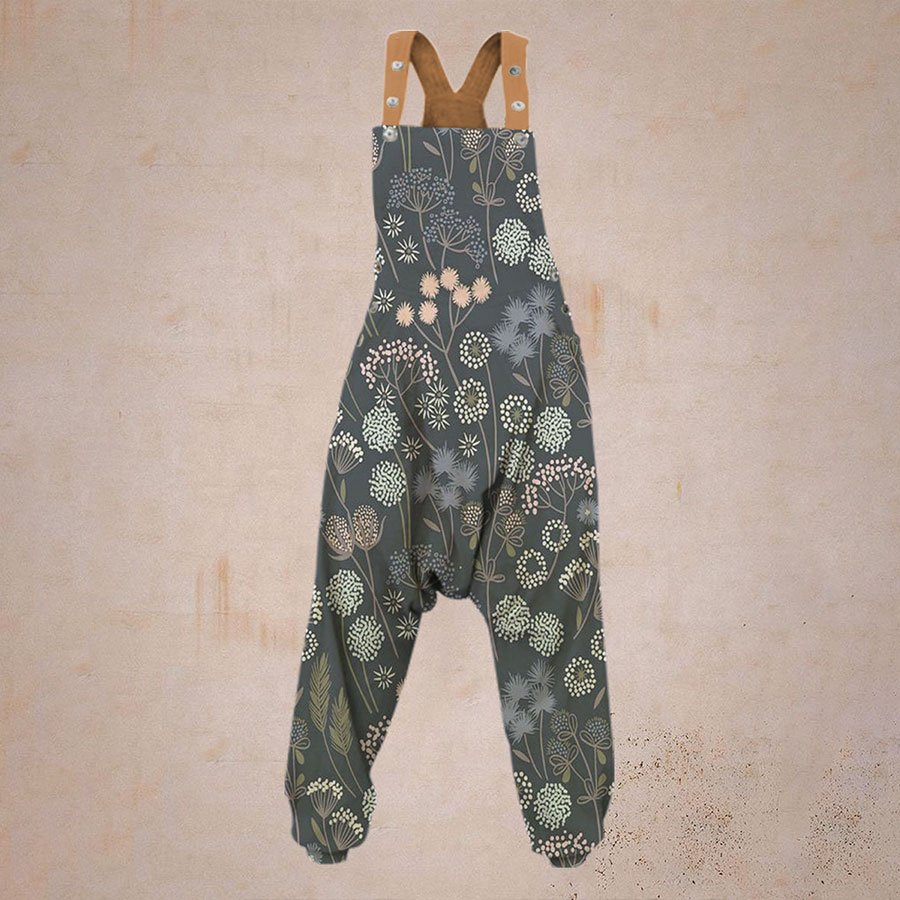 Ladies Casual Printed Harem Jumpsuit