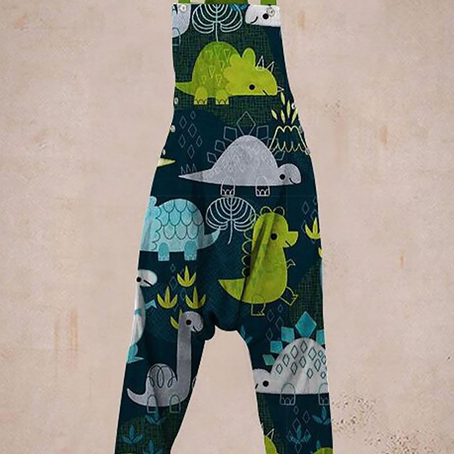 Ladies Casual Printed Harem Jumpsuit